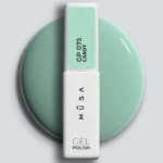 Frasco de esmalte semipermanente 075 Candy verde agua pastel, 7 ml - Musa Nails