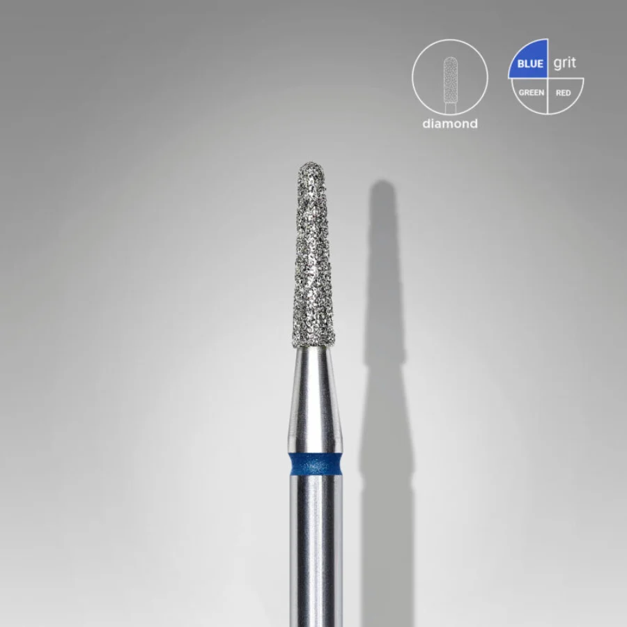 Fresa tronco azul de diamante de 1.8 mm para torno de uñas - Musa Nails