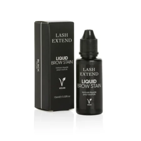 Tinte híbrido Liquid Brow Stain Black, tinte cejas negro para cejas y pestañas - Musa Nails