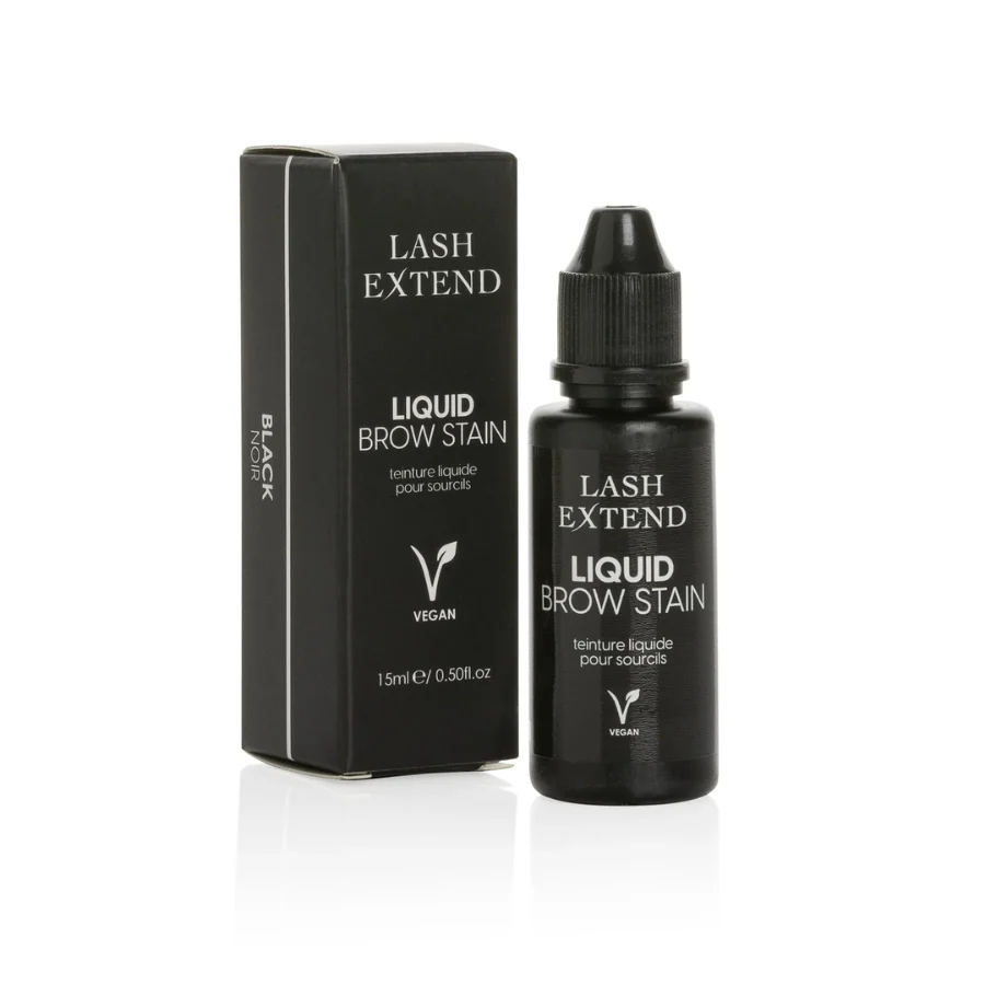 Tinte híbrido Liquid Brow Stain Black, tinte cejas negro para cejas y pestañas - Musa Nails