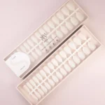Tips Soft Gel Press On Clear Oval Media - 240pz para manicura duradera y natural