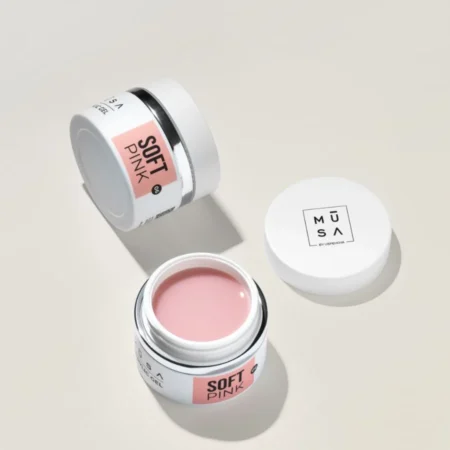 Acrygel Soft Pink de MUSA, polygel rosa suave para reconstrucción de uñas - Musa Nails