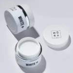 Acrygel White AC02 de MUSA Nails, gel acrílico blanco ideal para manicura francesa y extensiones.