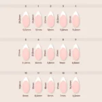 Acrylic Gel Tip Master Pro X® Francesa Almendra Media con diseño french y luneta blanca para manicura profesional