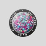 Confeti Fucsia brillante para nail art, ideal para encapsulados y diseños llamativos en uñas.