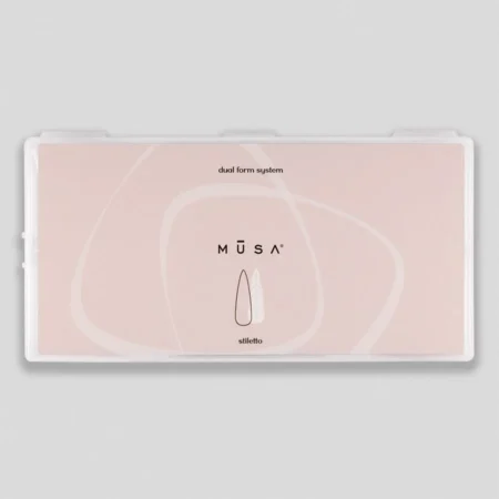 Molde Dual Form Stiletto - Display Form 19 de Musa Nails, 150 piezas reutilizables