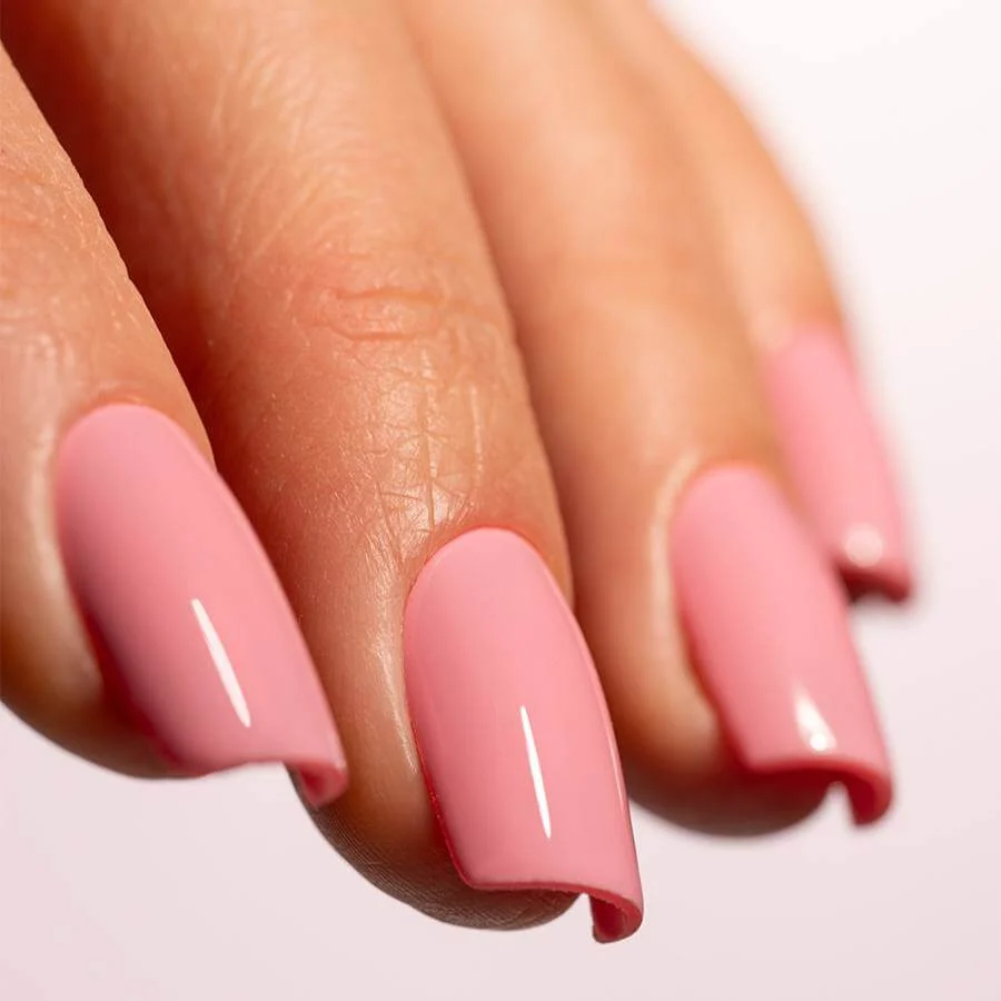 Gel semipermanente rosa flamenco sin HEMA Simply Musa SP010 de 8 ml