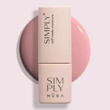 Gel semipermanente rosa blush sin HEMA Simply Musa SP011 de 8 ml