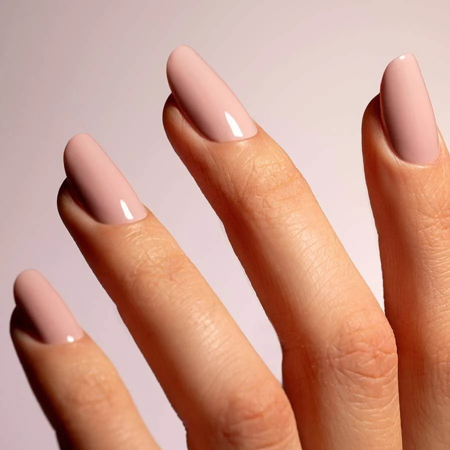 Gel semipermanente rosa pastel sin HEMA Simply Musa SP017 de 8 ml