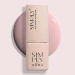 Gel semipermanente rosa pastel sin HEMA Simply Musa SP017 de 8 ml