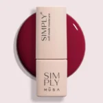 Gel semipermanente color burdeos sin HEMA Simply Musa SP020 de 8 ml