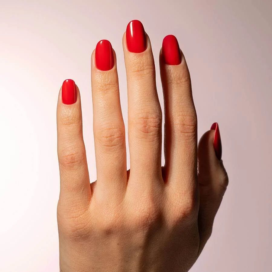Gel semipermanente rojo teja sin HEMA Simply Musa SP021 de 8 ml