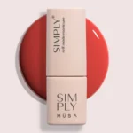 Gel semipermanente color frambuesa sin HEMA Simply Musa SP023 de 8 ml