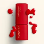 Esmalte semipermanente rojo fuego Pigmentix® Apple N10 con gotas de color – Musa Nails