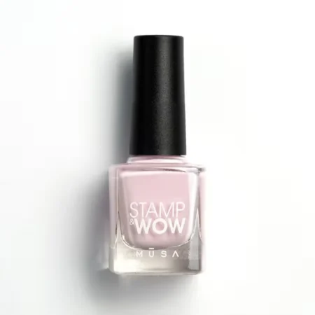 Esmalte de stamping STAMP&WOW en tono rosa claro, esmalte stamping rosa claro - Musa Nails