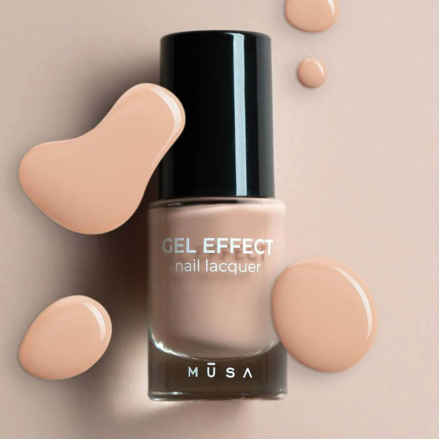 Esmalte Gel Effect 18 de MUSA en frasco de 8 ml, esmalte efecto gel melocotón rosado - Musa Nails