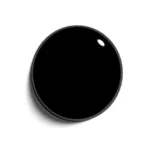 Esmalte Gel Effect 24 - Negro de Musa Nails en frasco de vidrio reciclable, mostrando su acabado brillante y profundo.