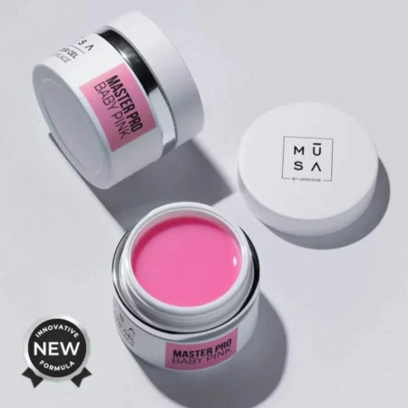 Tarro de builder gel Master Pro Baby Pink en tono rosa nude - Musa Nails