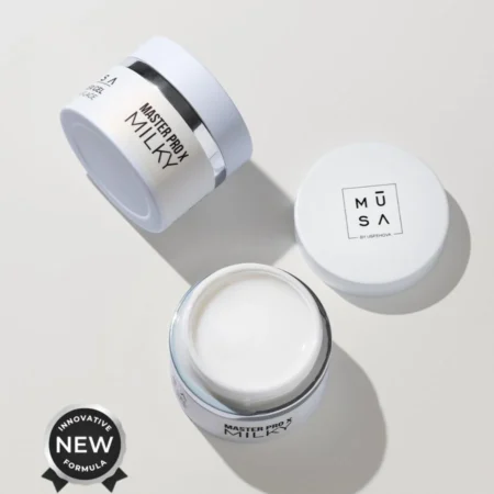 Bote de builder gel master pro x milky 50 ml en blanco lechoso - Musa Nails