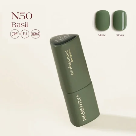 esmalte semipermanente verde albahaca Pigmentix 050 color verde basilico 8 ml