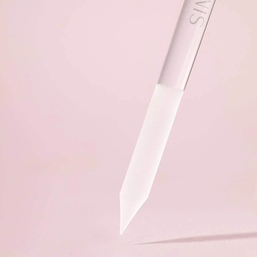 Lima Cristal Cutículas Musa – Herramienta de cristal para empujar y pulir cutículas
