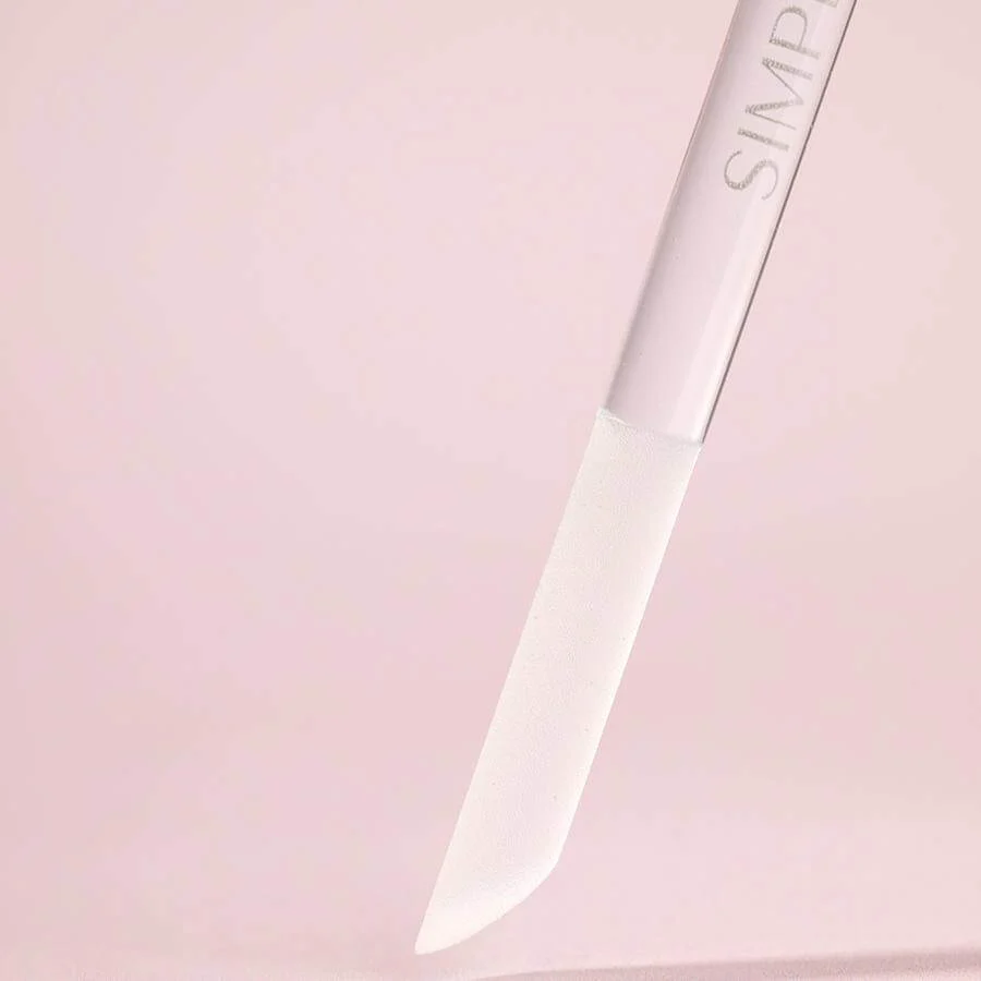Lima Cristal Cutículas Musa – Herramienta de cristal para empujar y pulir cutículas