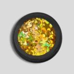 Purpurina Holo Star Oro en forma de estrella para nail art profesional