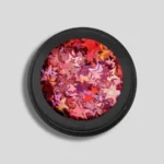 Purpurina Holo Star Rosa en forma de estrella para nail art profesional