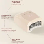 Lámpara LED/UV MUSA: pantalla digital, disipación del calor, doble longitud de onda y patas plegables