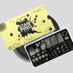 Placa Stamping Minimal de MŪSA NAILS SPAIN para nail art, ideal para diseños geométricos y minimalistas