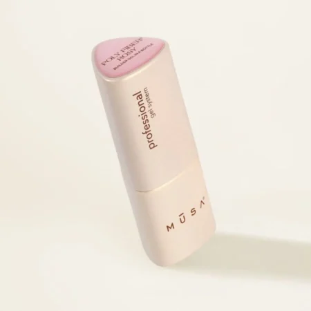 Builder gel con fibra rosa Poly Fiber® en botella de 8 ml - Musa Nails
