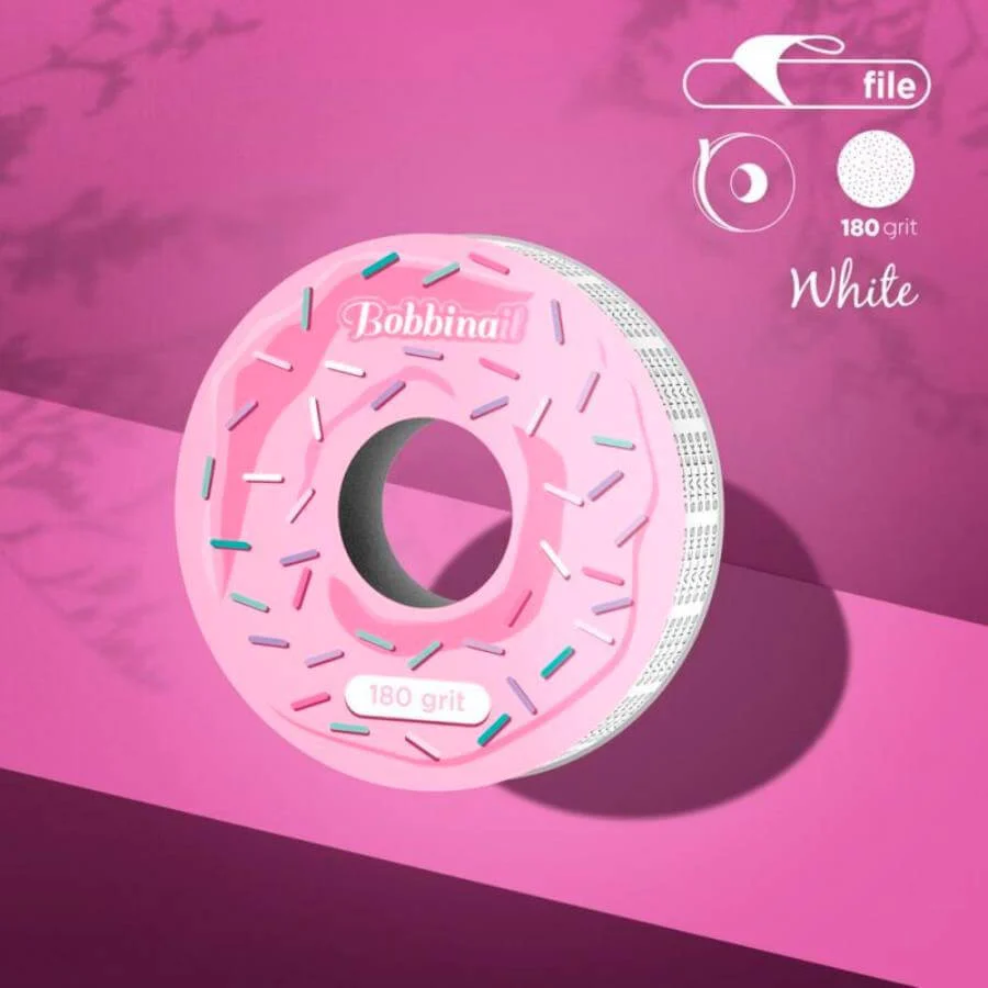 Recambio lima donut Staleks adhesiva blanca en rollo de 8 metros - Musa Nails