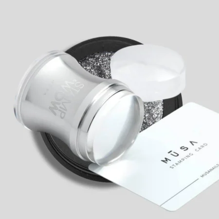 Sello stamping uñas Musa con cabeza de silicona transparente y cuerpo de acero inoxidable - Musa Nails