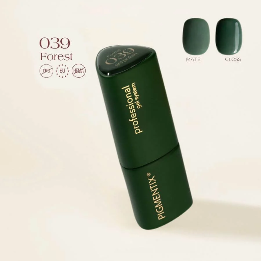 Pigmentix® Esmalte Semipermanente Forest 039 – Verde Bosque Ultra Pigmentado