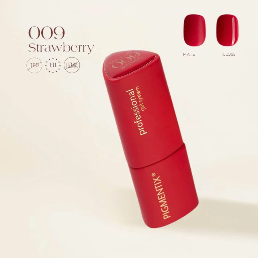 Pigmentix® Esmalte Semipermanente Strawberry 009 – Fresa Ultra Pigmentado