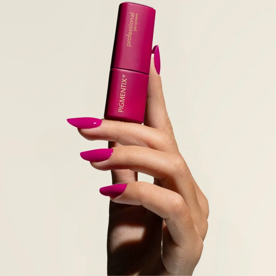 Pigmentix® Esmalte Semipermanente Fuchsia 007 – Rosa Fucsia Intenso y Ultra Pigmentado