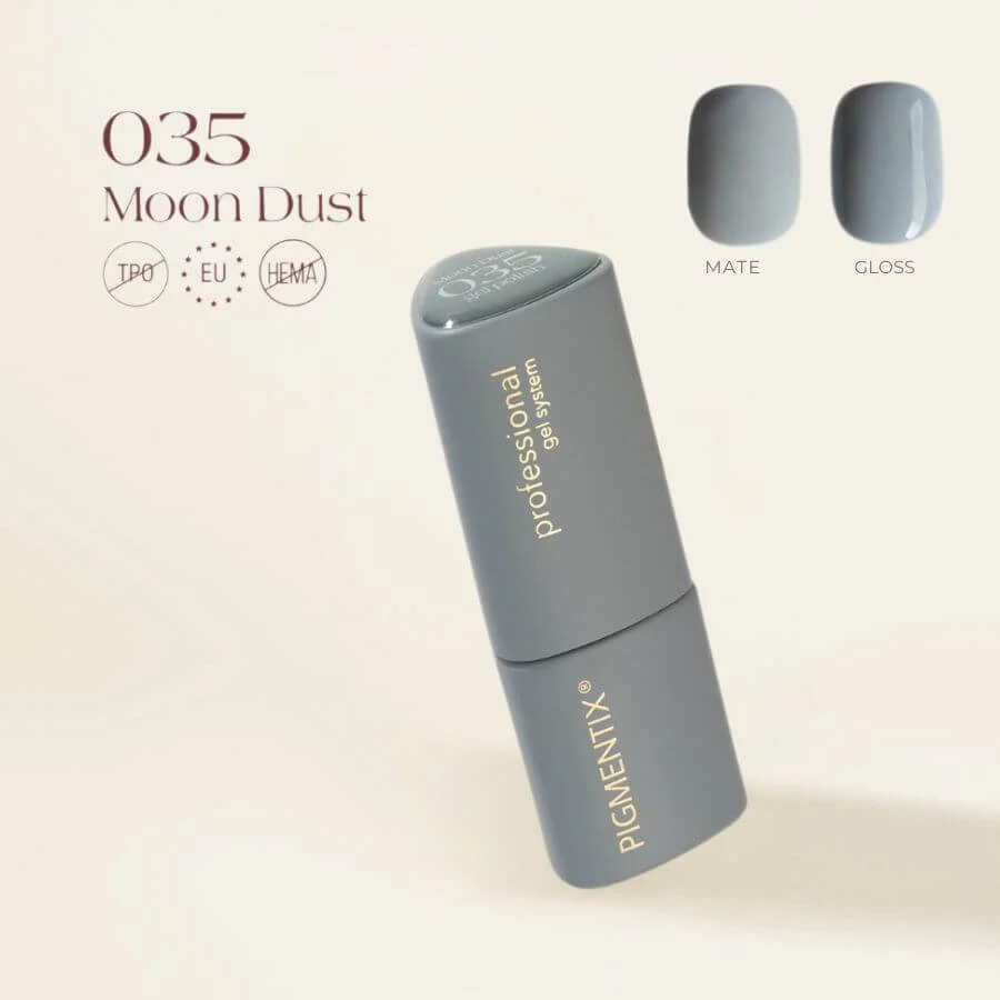 Pigmentix® Esmalte Semipermanente Moon Dust 035 – Polvo de Luna Ultra Pigmentado