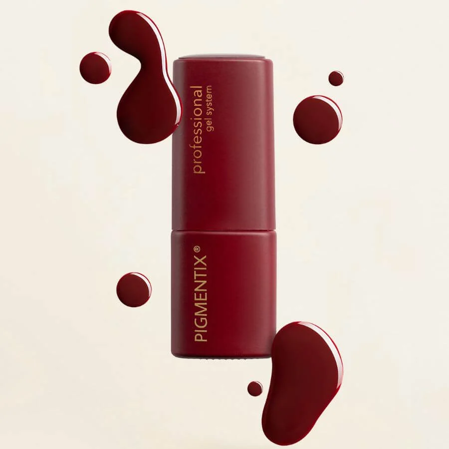 Gel Polish Pigmentix® Rouge Noir 002 – Esmalte semipermanente ultra pigmentado y duradero