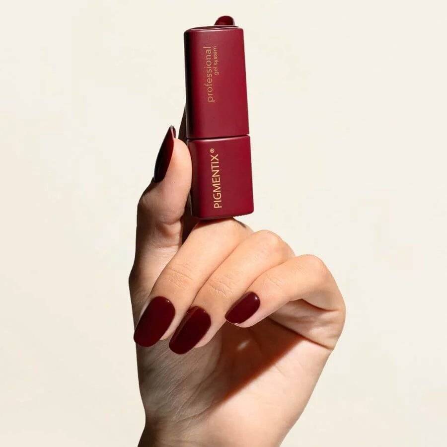 Gel Polish Pigmentix® Rouge Noir 002 – Esmalte semipermanente ultra pigmentado y duradero