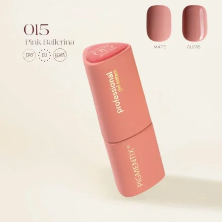 Pigmentix® Esmalte Semipermanente Pink Ballerina 015 – Rosa Bailarina Suave y Ultra Pigmentado