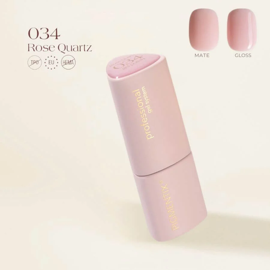 Pigmentix® Esmalte Semipermanente Rose Quartz 034 – Cuarzo Rosa Ultra Pigmentado