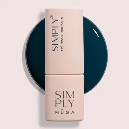 semipermanente simply musa azul verdoso uñas gel larga duración