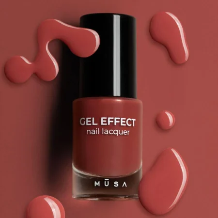 Botella de esmalte rojo teja efecto gel 38 de 8 ml - Musa Nails