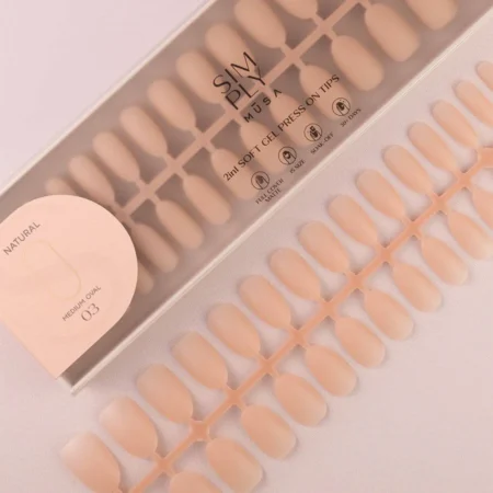Tips Soft Gel Oval Pink Sand - 240 unidades