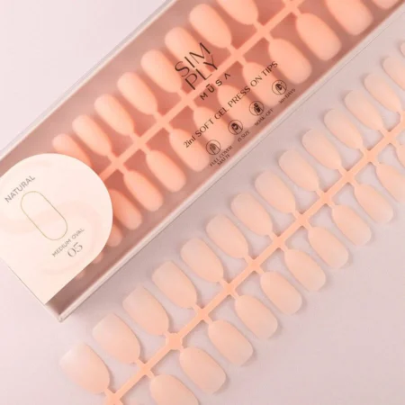 Tips Soft Gel Oval Peach Pink - 240 unidades