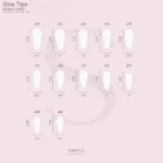 Tips Soft Gel Press On Natural Coffin Media 06 Nude - 240pz