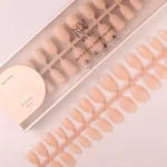 Tips Soft Gel Press On Oval Corta Pink Sand