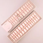 Tips Soft Gel Press On Natural Coffin Corta 02 Blush - 240pz