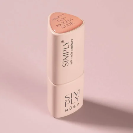 Frasco de top coat nude mocha Mocha Nude Simply MUSA 8 ml - Musa Nails