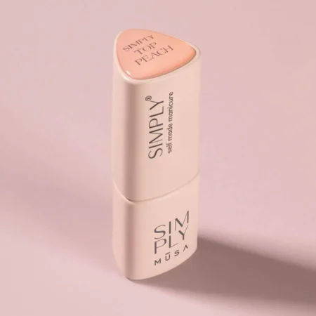 Frasco de top coat melocotón Peach 8 ml con color - Musa Nails